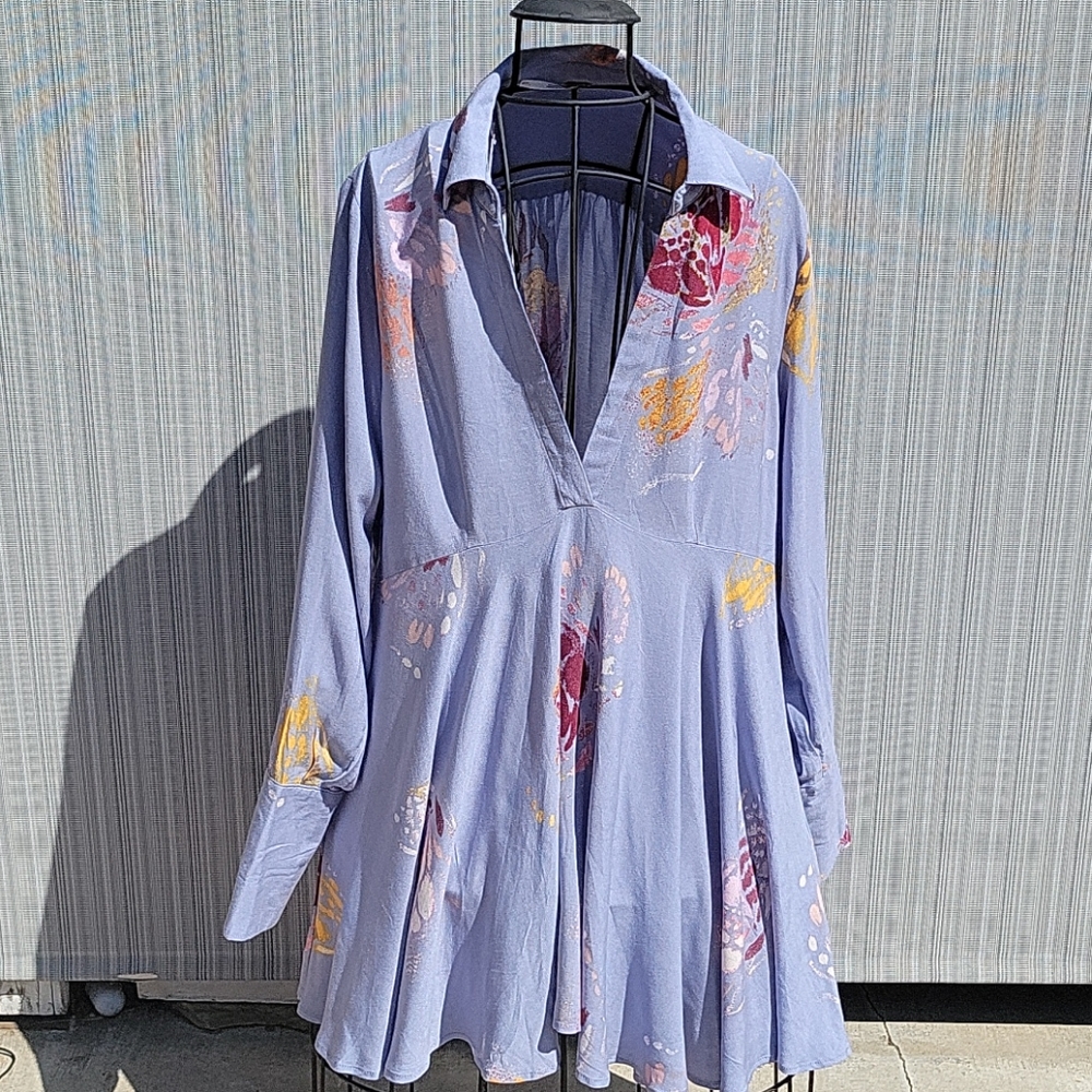 Free People tunic dress with floral print